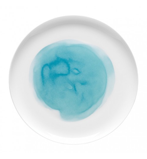 Ecology Watercolour Aqua Dinner Plate 27cm