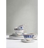 Palais Deco Porcelain Teacup Saucer (Set of 2)