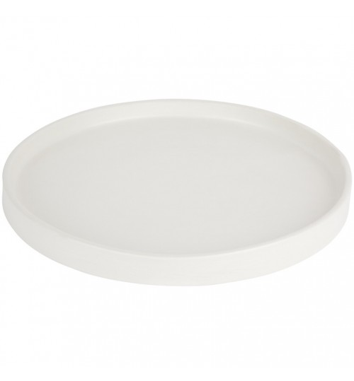 Large White Molly Ceramic Plate