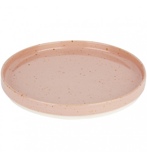 Large Pink Amity Speckle Ceramic Plate